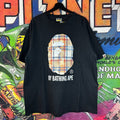 Bape Check Bleached Ape Head Tee Size 2xl Hoodie, Sweatshirt | FlexRushtees.com