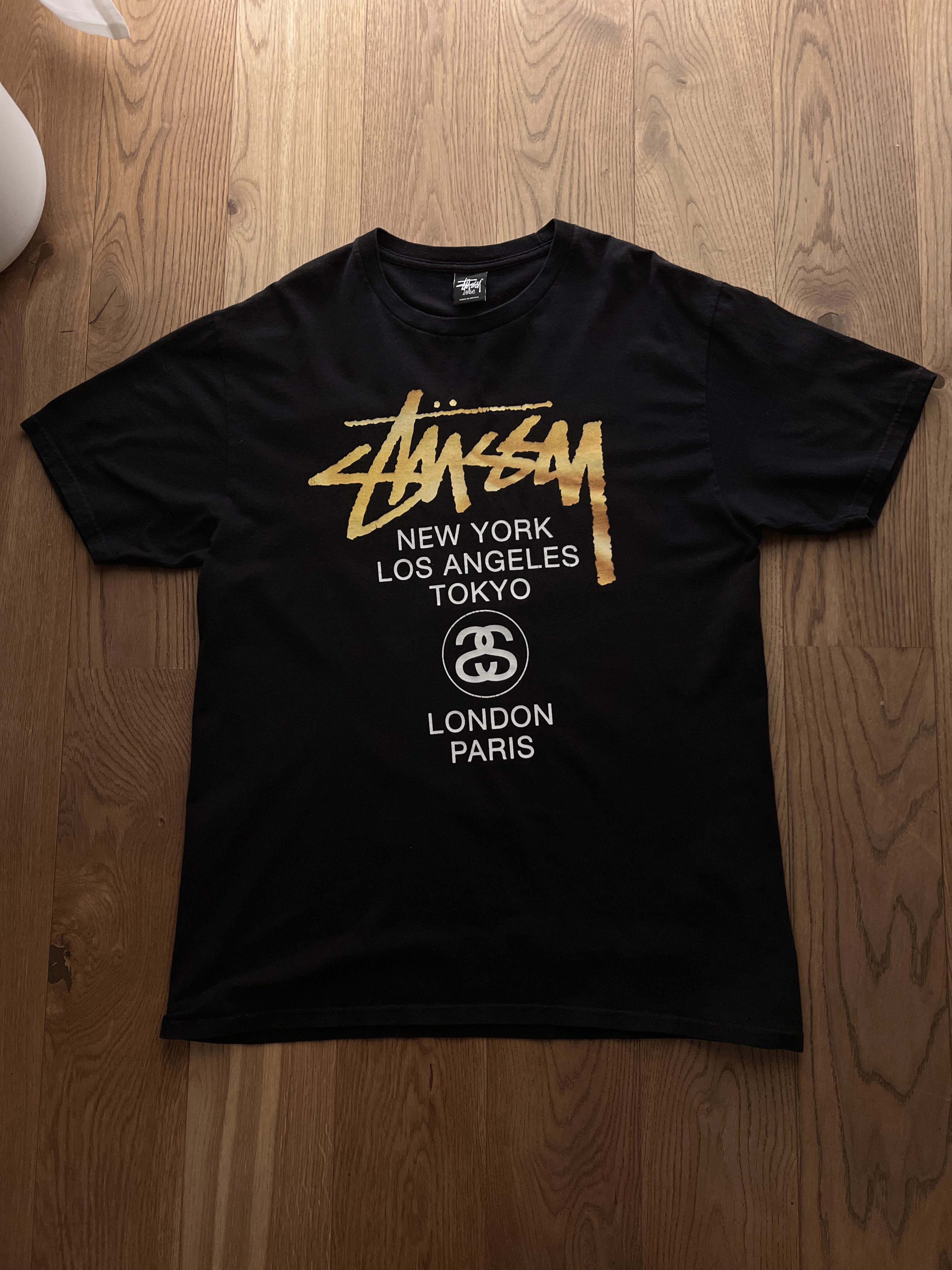 Crazy Stussy New York Los Angeles Tokyo Vtg 2000s T Shirt