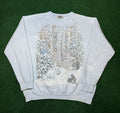 Vintage Vtg Northern Reflection Winter Forest Christmas Sweatshirt T-Shirts, Hoodie | FlexRushtees.com