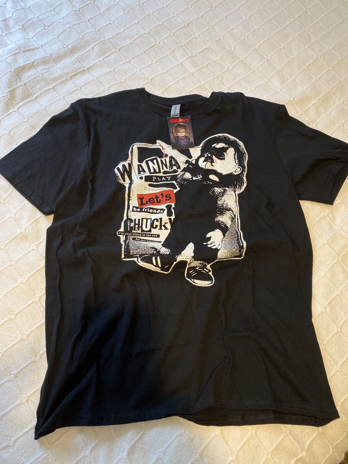 Vintage Child S Play Chucky Black T Shirt