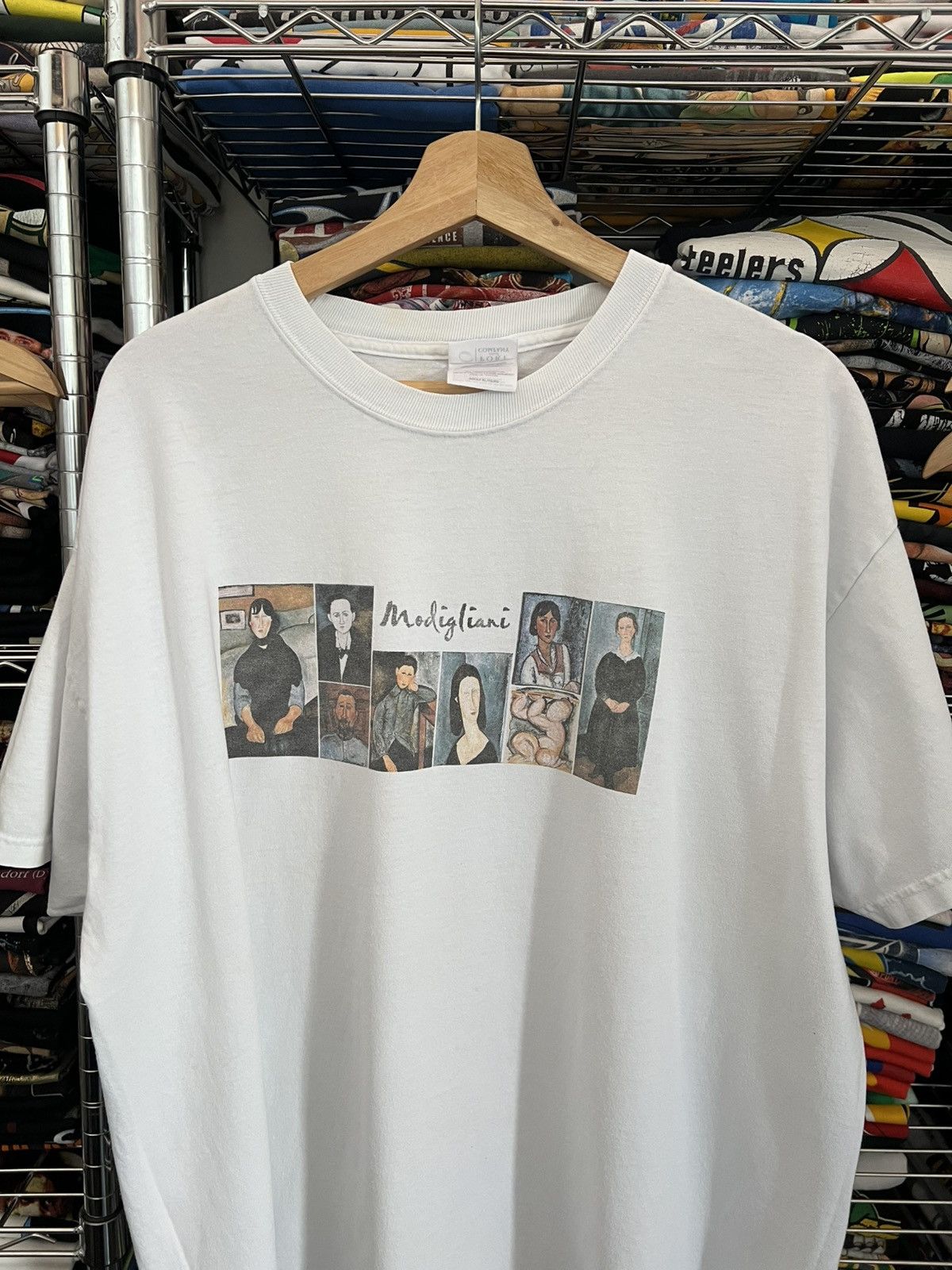 Arts Science 2000s Amedeo Modigliani Portraits Paint Museum Souvenir Tee Hoodie, Sweatshirt | FlexRushtees.com