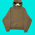 Essentials Hoodie Men M Brown Cotton Pullover Hooded Loose Fit Long Sleeve Winter Fall Me