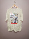 Vintage Lee With Back Print Retro Illustration Graphic Tee Hoodie, Sweatshirt | FlexRushtees.com