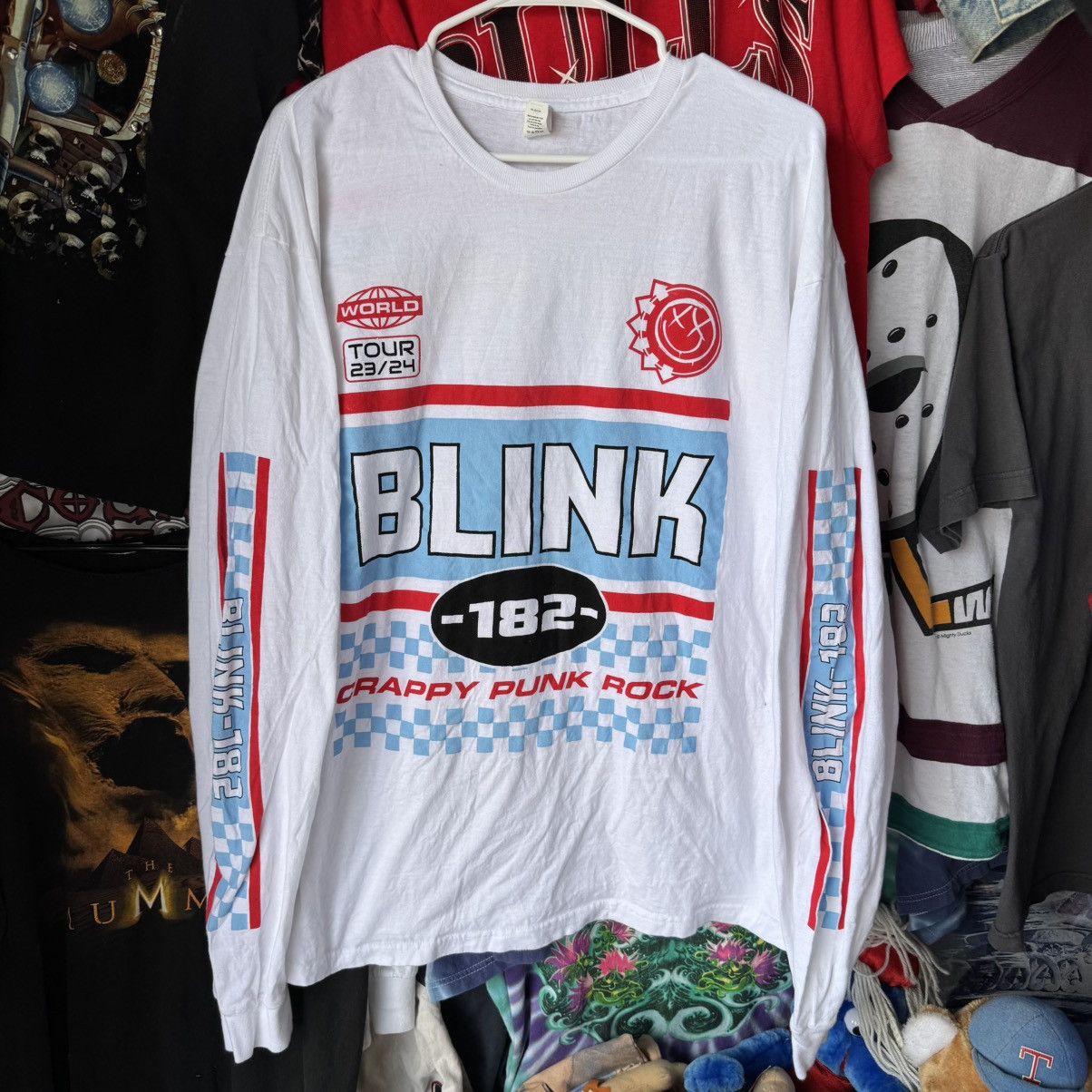 Band Tees Blink 182 23 24 Merch Concert Graphic Long Sleeve Shirt Hoodie, Sweatshirt | AU16VibeMintTees.com
