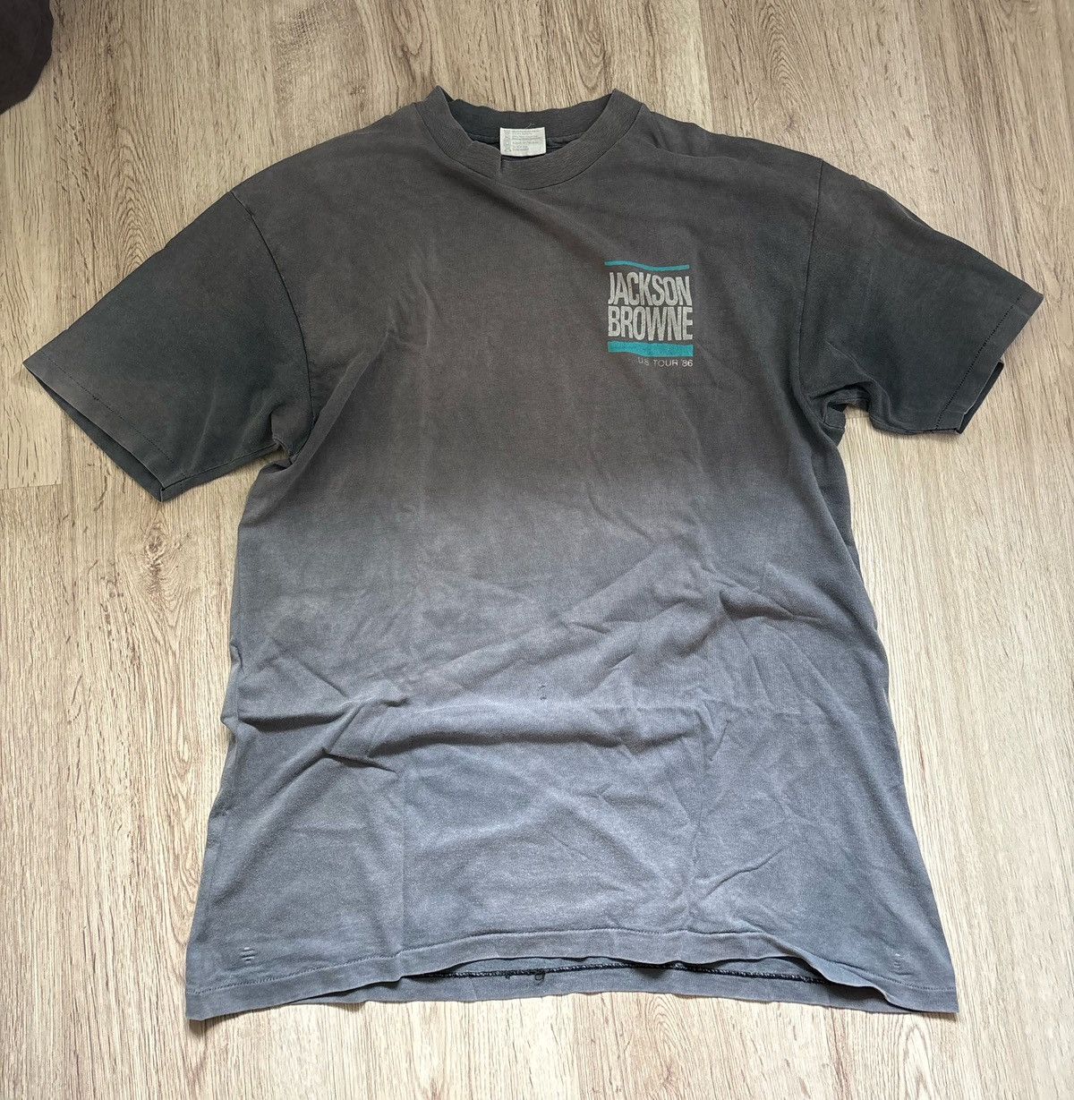 Other Jackson Browne Us Tour 1986 Vintage Tshirt Sunfaded Holes Hoodie, Sweatshirt | FlexRushtees.com