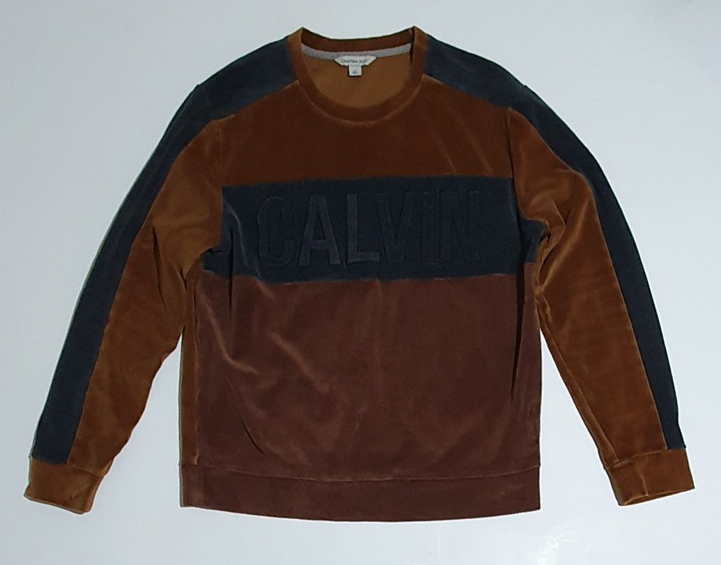 Klein Calvin Klein Velvet Sweatshirt T-Shirts, Hoodie | FlexRushtees.com