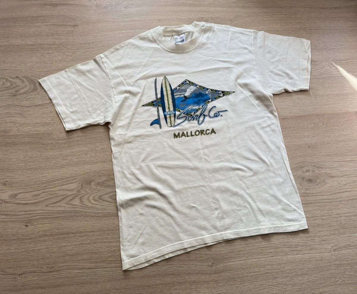 Vintage 90 S Screen Stars Mallorca Surf Co T Shirt