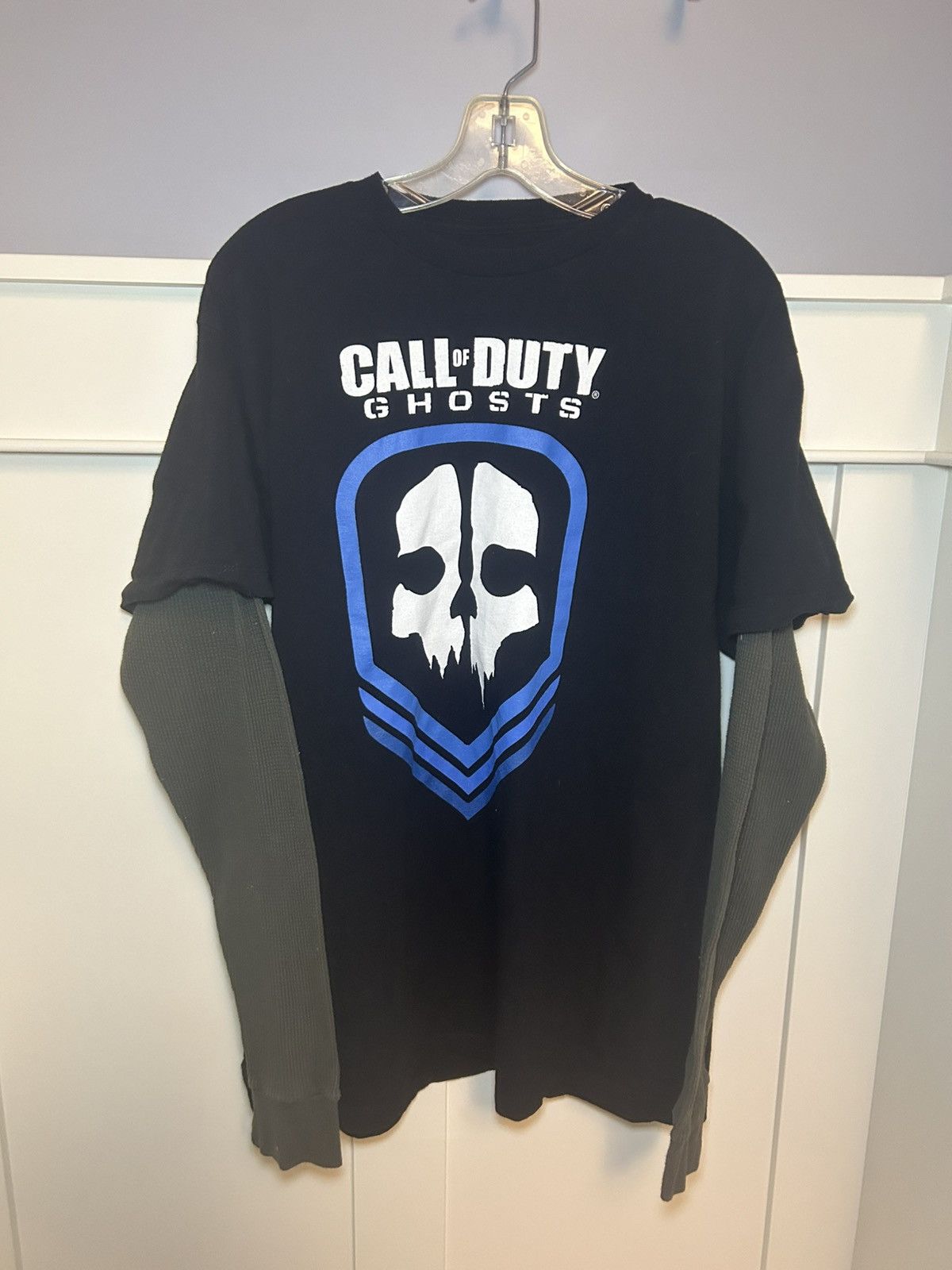 Vintage 2013 Call Of Duty Ghosts Double Layer Thermal Shirt