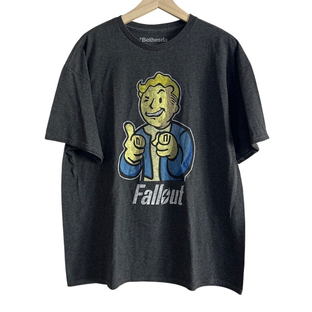 Other Fallout Vault Boy Thumbs Up Bethesda Men S Short Sleeve Tee Hoodie, Sweatshirt | FlexRushtees.com