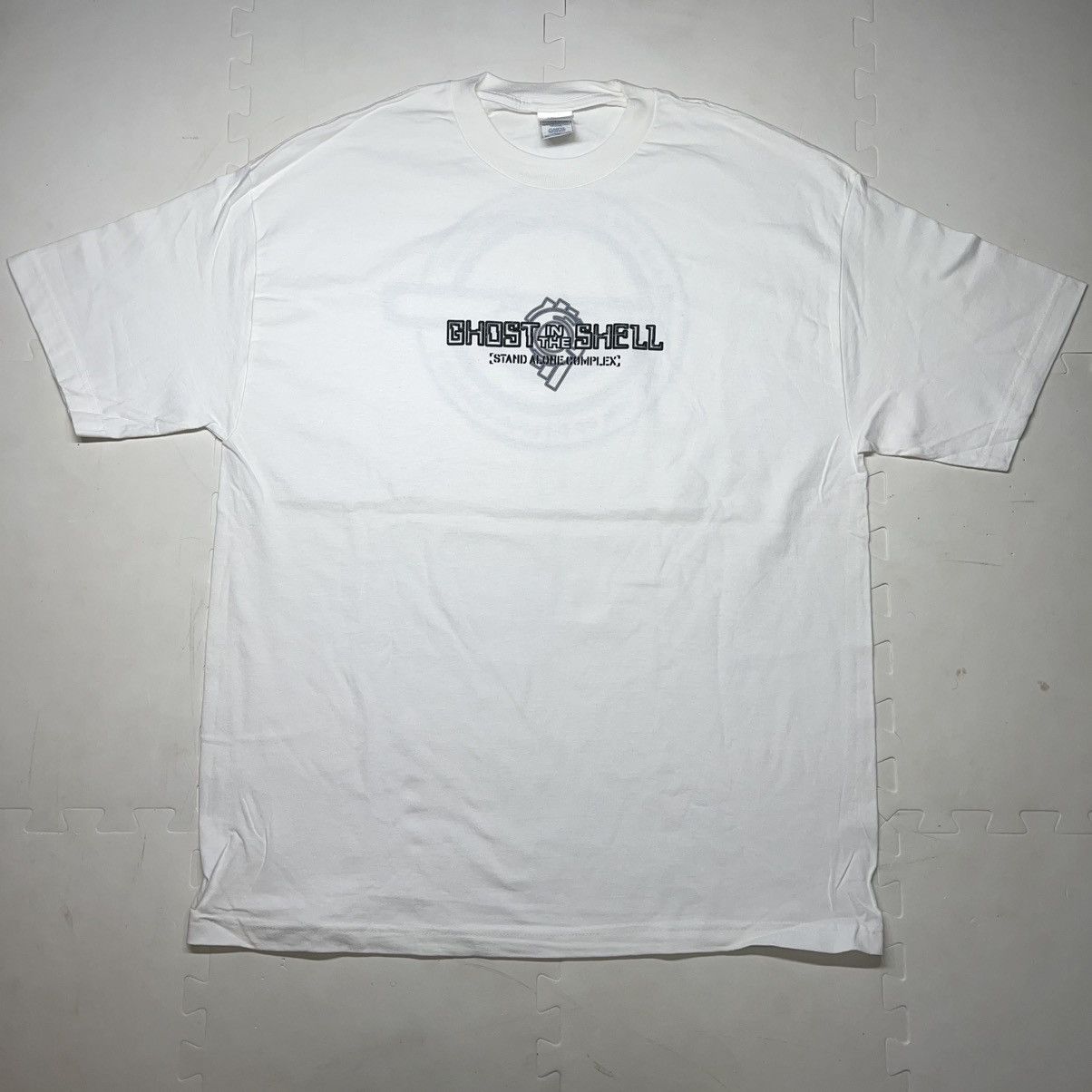 Vintage Ghost In The Shell Stand Laughing Man Shirt Xl Anime