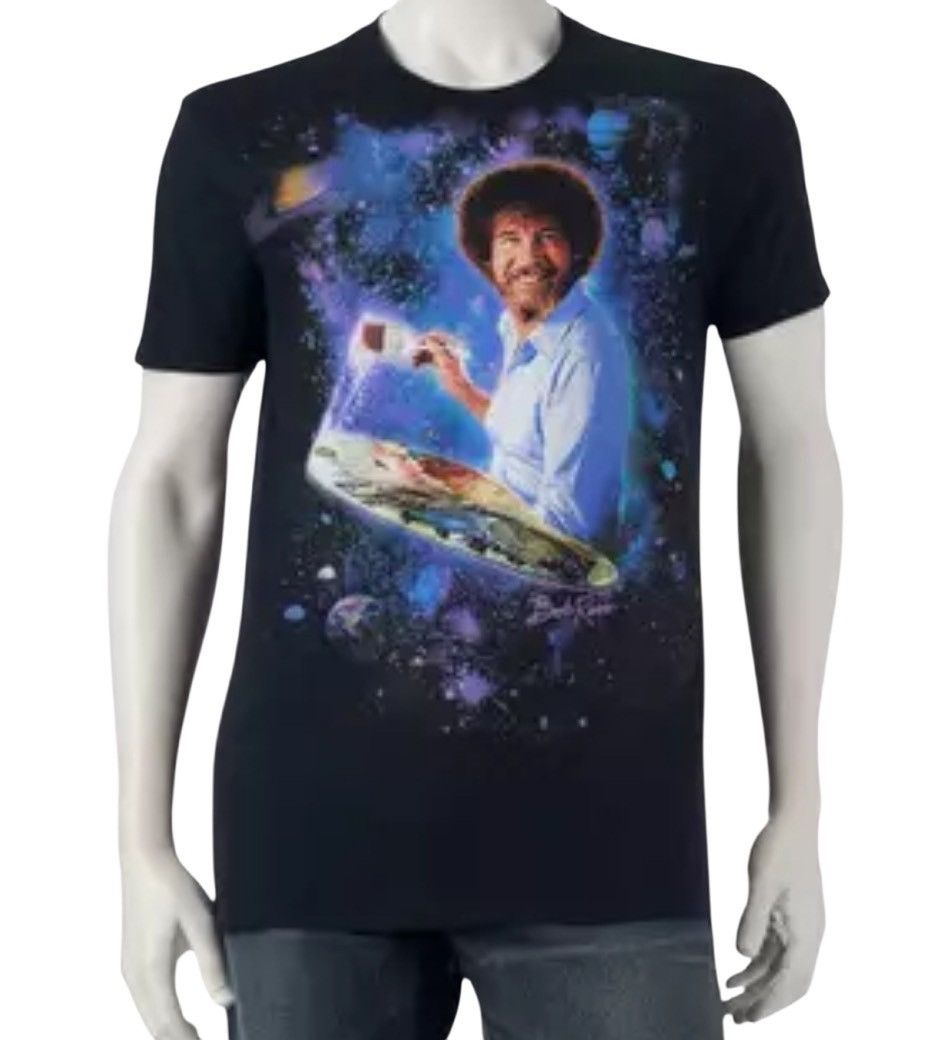 Vintage Bob Ross Magic Space Galaxy T Shirt