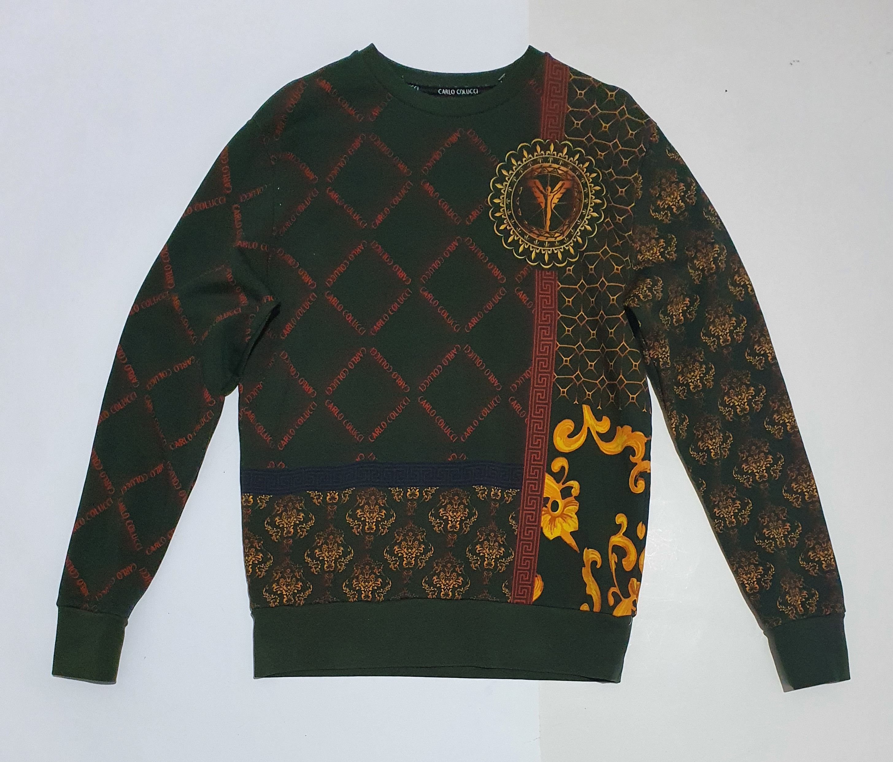 Carlo Colucci Green Logos Sweatshirt T-Shirts, Hoodie | FlexRushtees.com