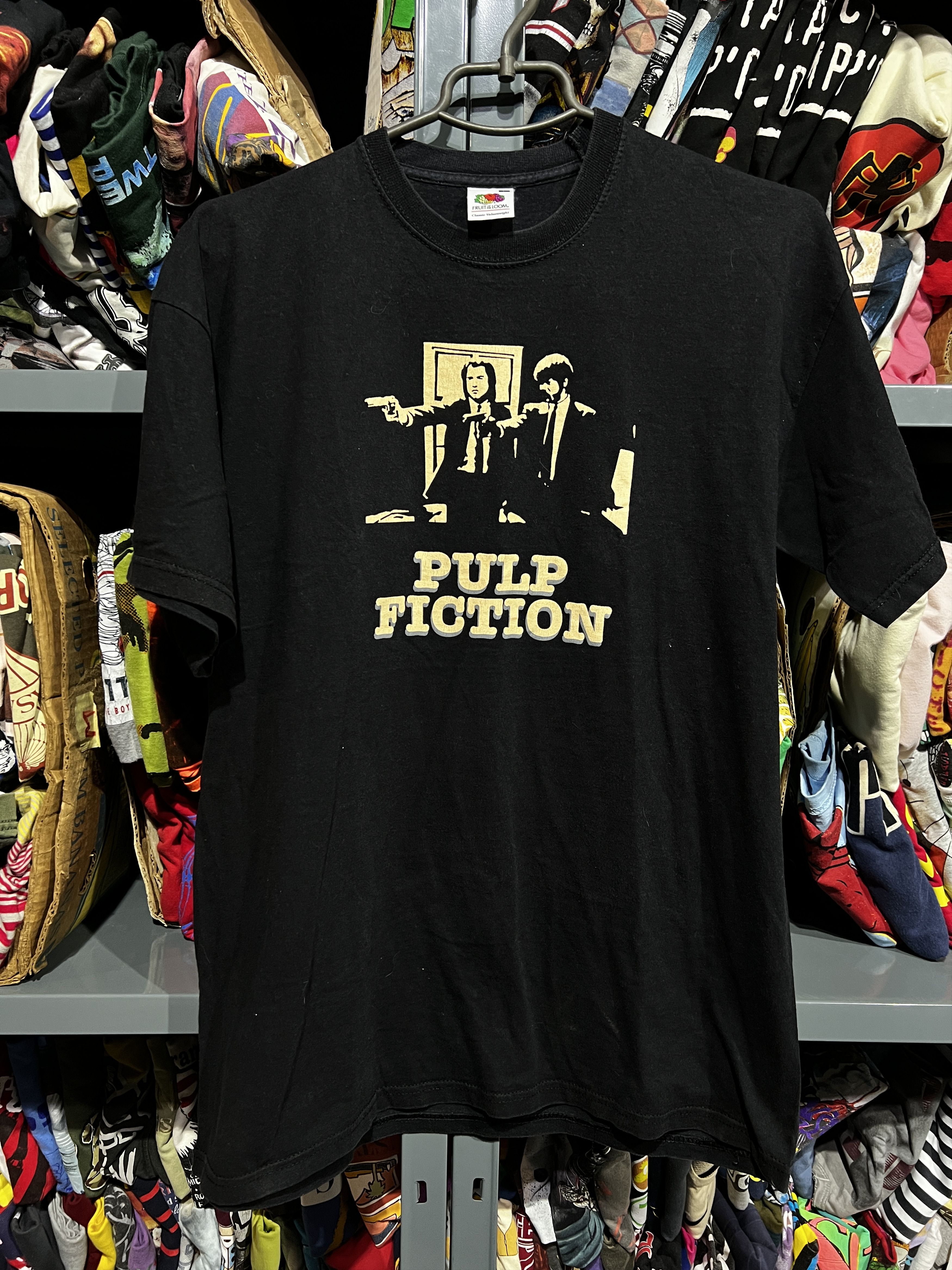 Vintage Pulp Fiction Movie Promo Tee T Shirt Hoodie, Sweatshirt | FlexRushtees.com