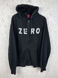 90s Vintage Zero Skateboards Sun Faded Zip Hoodie Black T-Shirts, Sweatshirt | FlexRushtees.com