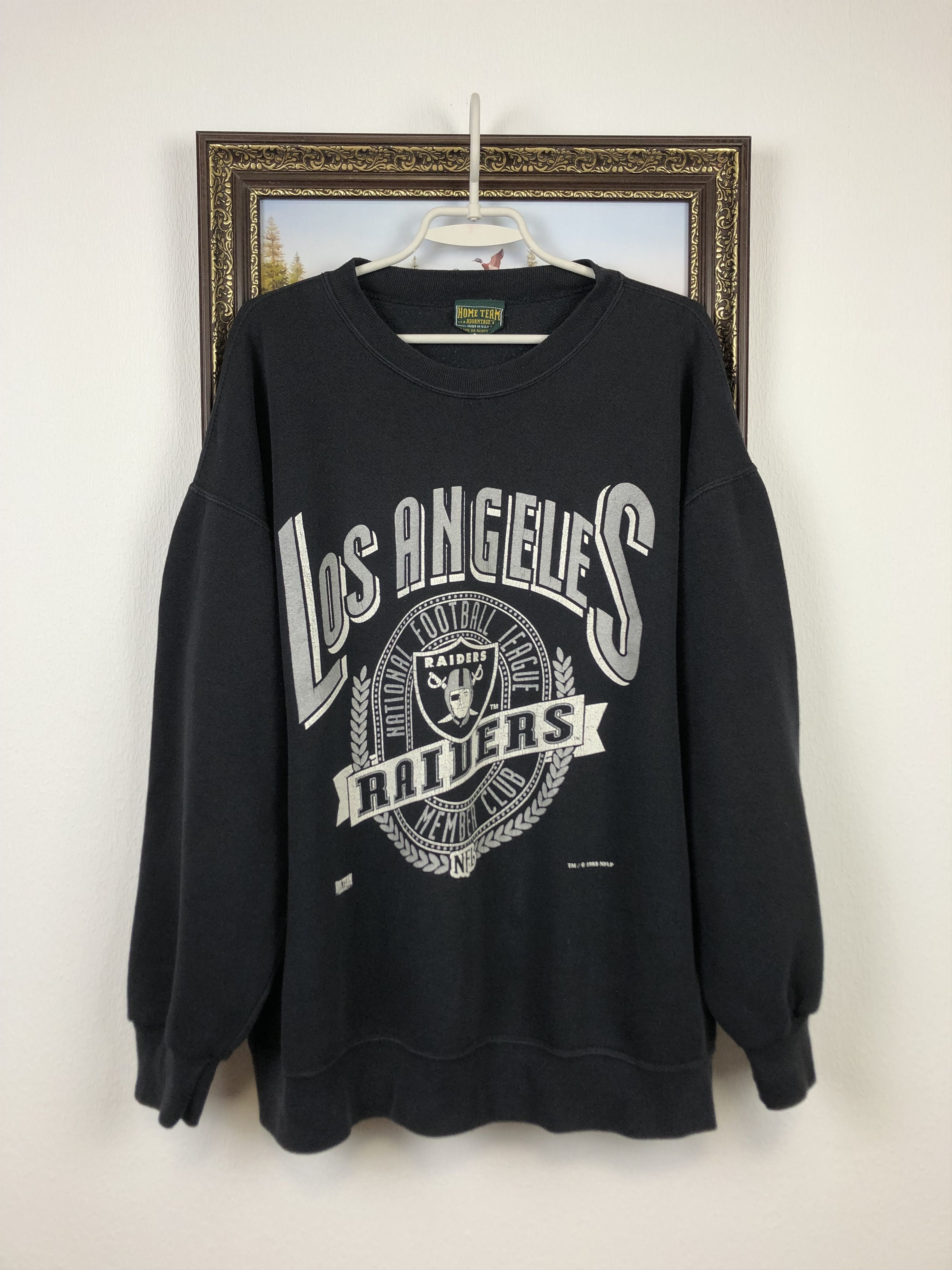 Vintage 90s Los Angeles Raiders Sweatshirt Rare Crewneck