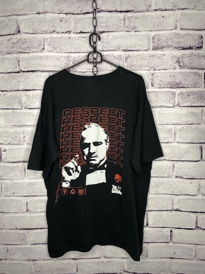 Mens Vintage The Godfather Tee T Shirt Mafia Big Logo