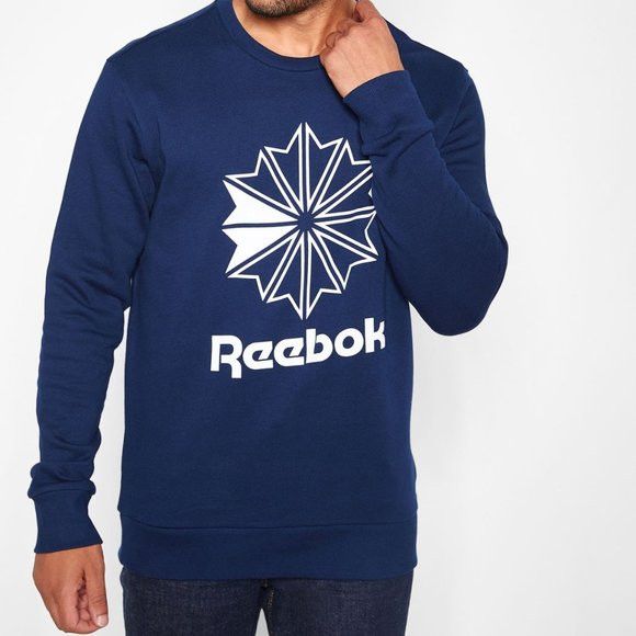 Reebok Dt8121 Big Starcrest Crew Sweatshirt
