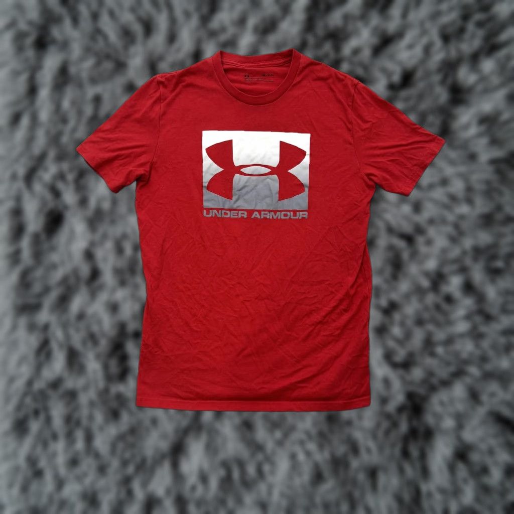 Armour Under Armour Shirt Mens Small Red Heatgear Ss 2020 Logo Graphic Athletic Tee