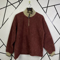 Vintage Japanese Brand Simple Life Fleece Half Zip