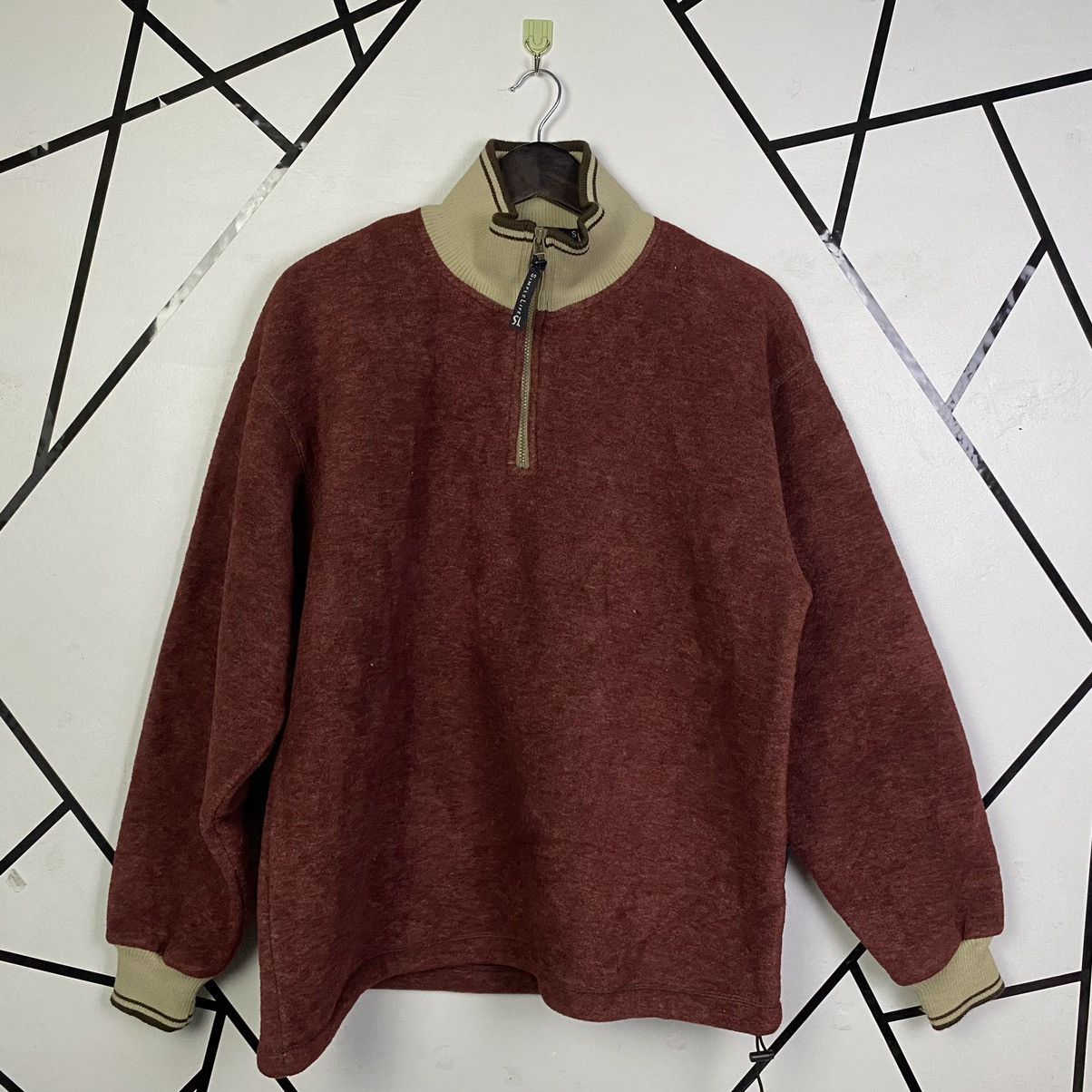 Vintage Japanese Brand Simple Life Fleece Half Zip