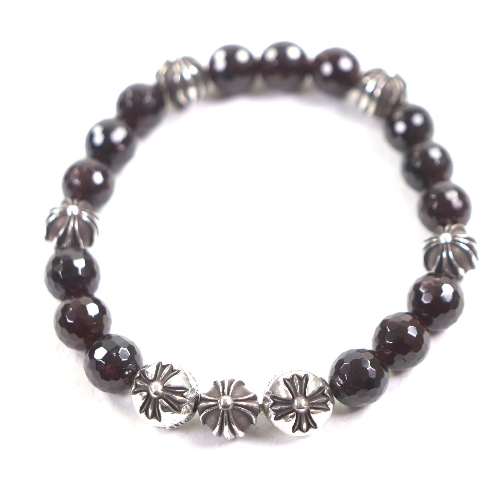 Hearts Other Chrome Hearts Silver Garnet Bracelet Metal Bracelet Duty Free For Usa