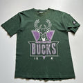 Starter X Vintage Vintage Milwaukee Bucks T Shirt 90s Nba Starter Large Rare