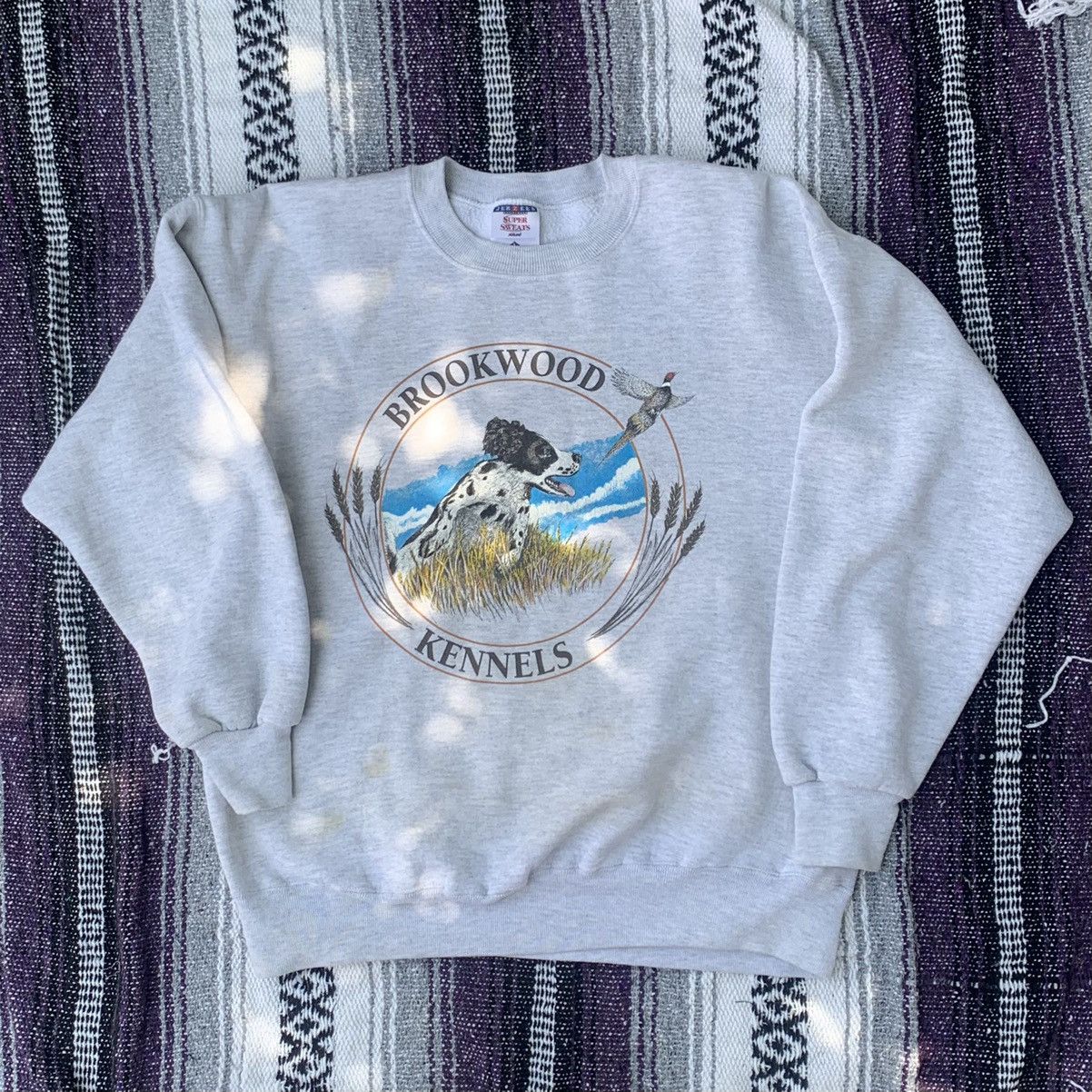 Vintage Dog And Duck Brookwood Kennels On Vintage Jerzees Crewneck