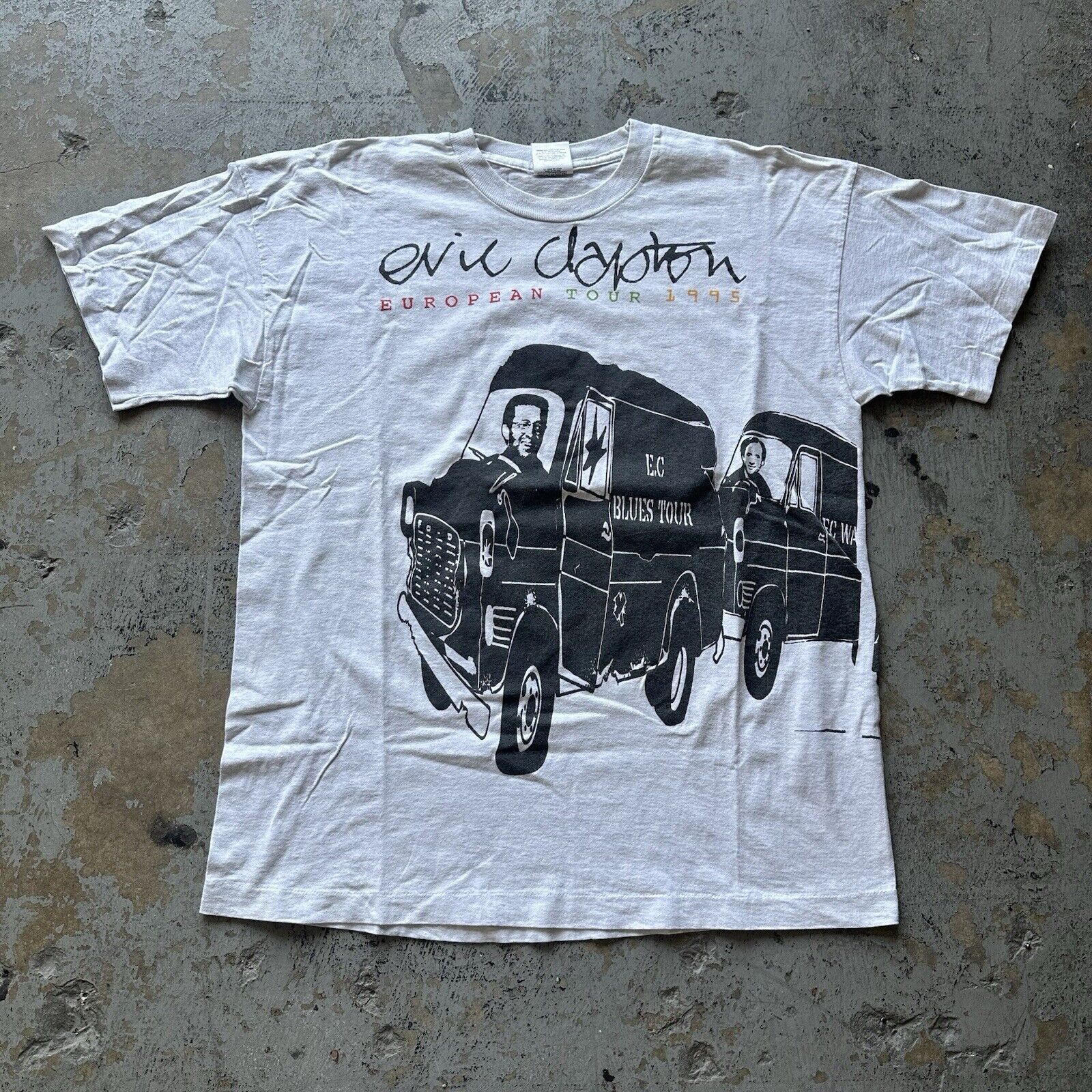 Vintage 1995 Eric Clapton European Tour T Shirt Xl Rare Hoodie, Sweatshirt | FlexRushtees.com