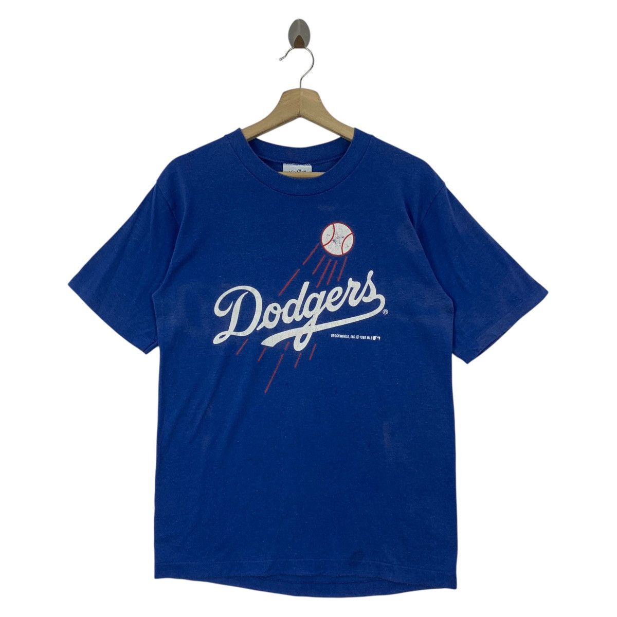 Vintage 90s La Dodgers Spellout Design Printed Tee Hoodie, Sweatshirt | FlexRushtees.com