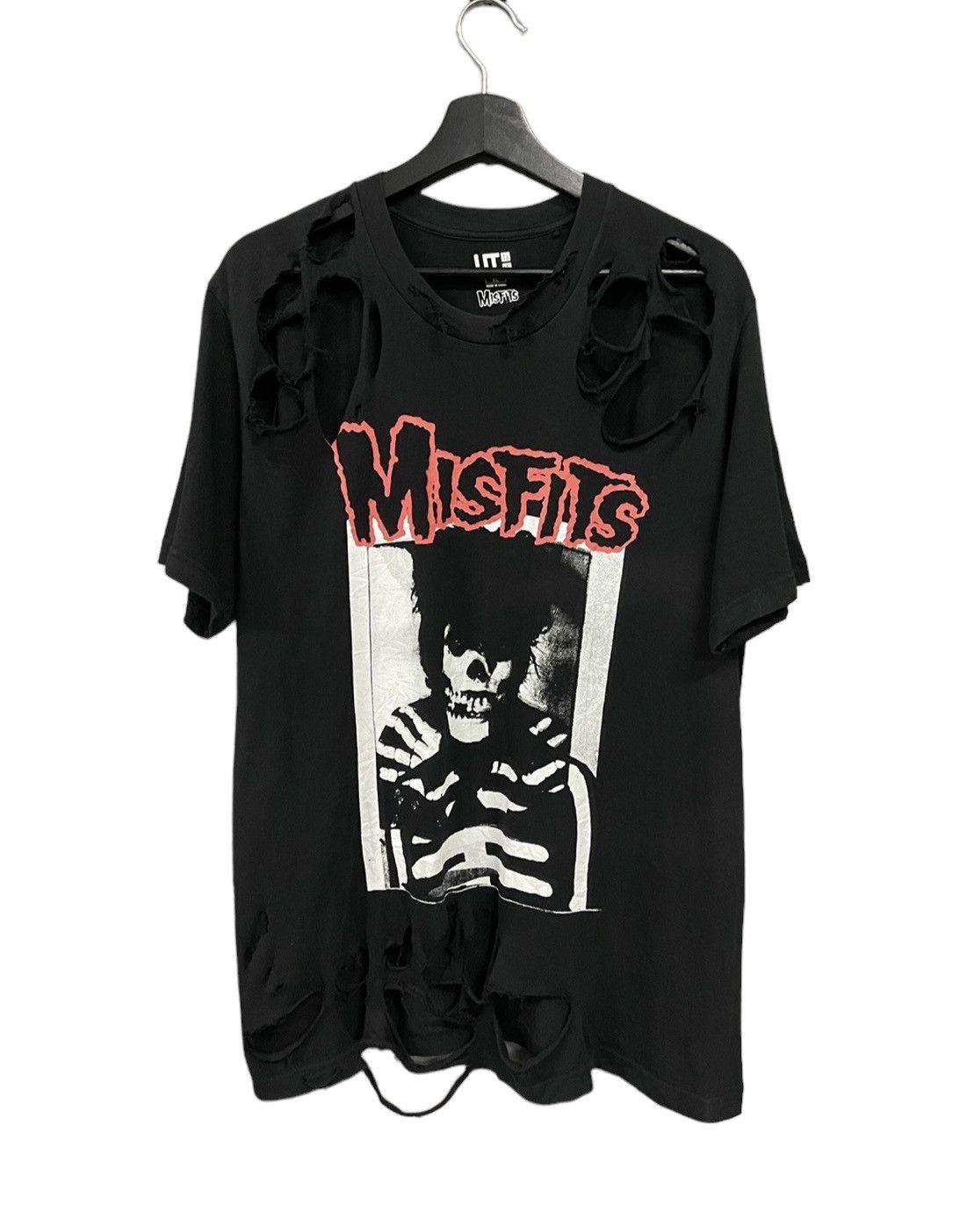 Misfits Thrashed Distressed Shirt Hoodie, Sweatshirt | FlexRushtees.com