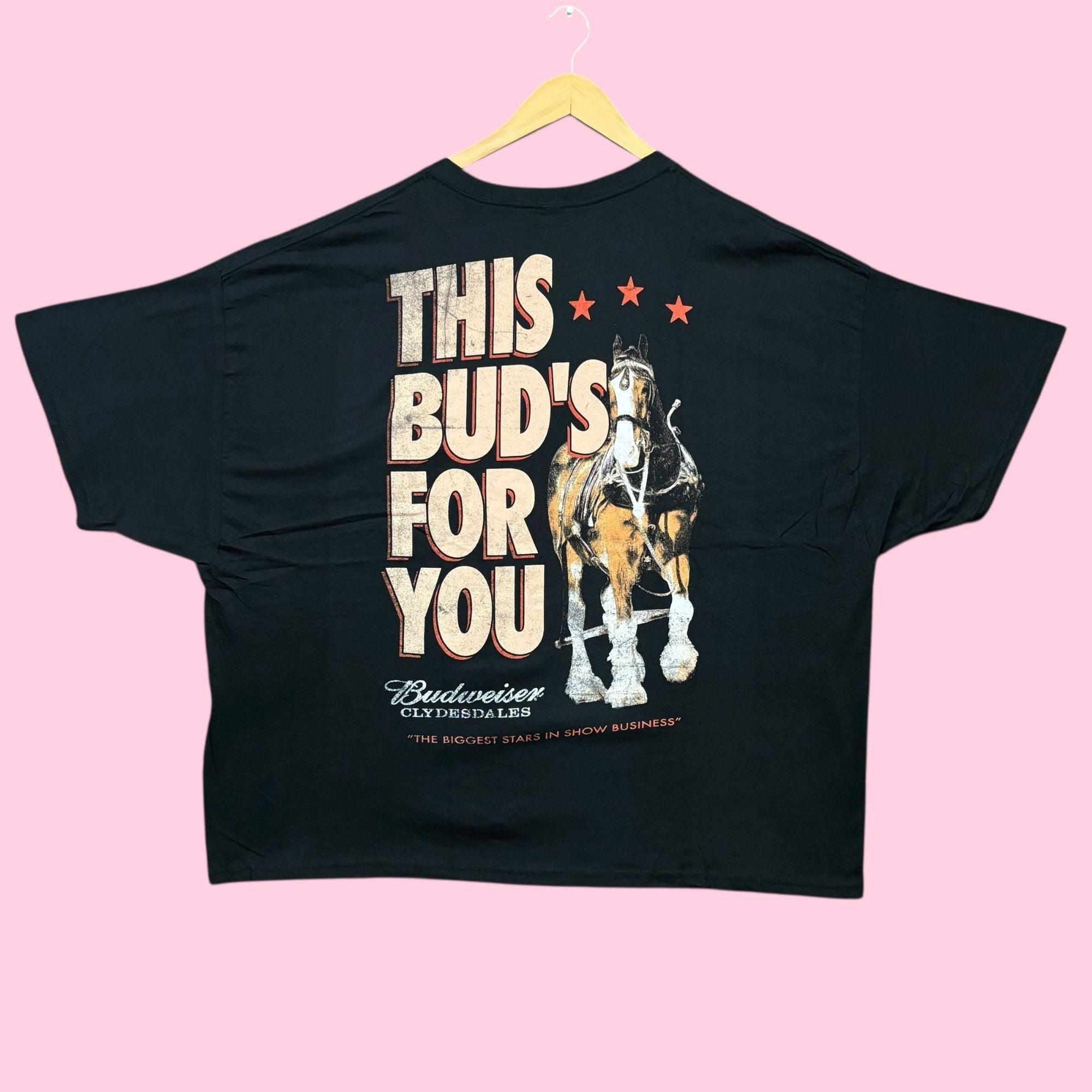 Budweiser Clydesdales This Bud S For You Oversized Tee Xl Hoodie, Sweatshirt | FlexRushtees.com