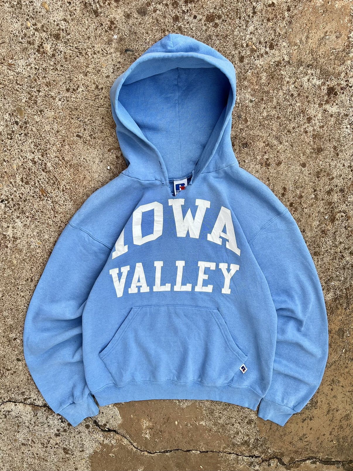 Vintage Russell Athletic Sky Boxy Hoodie