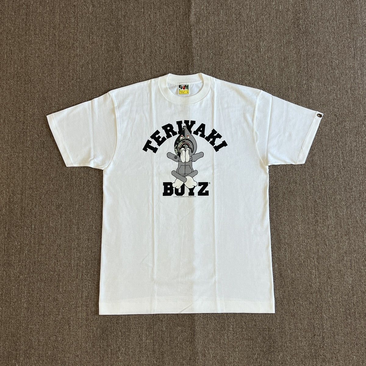 Bape Teriyaki Source Shark College Tee Hoodie, Sweatshirt | FlexRushtees.com
