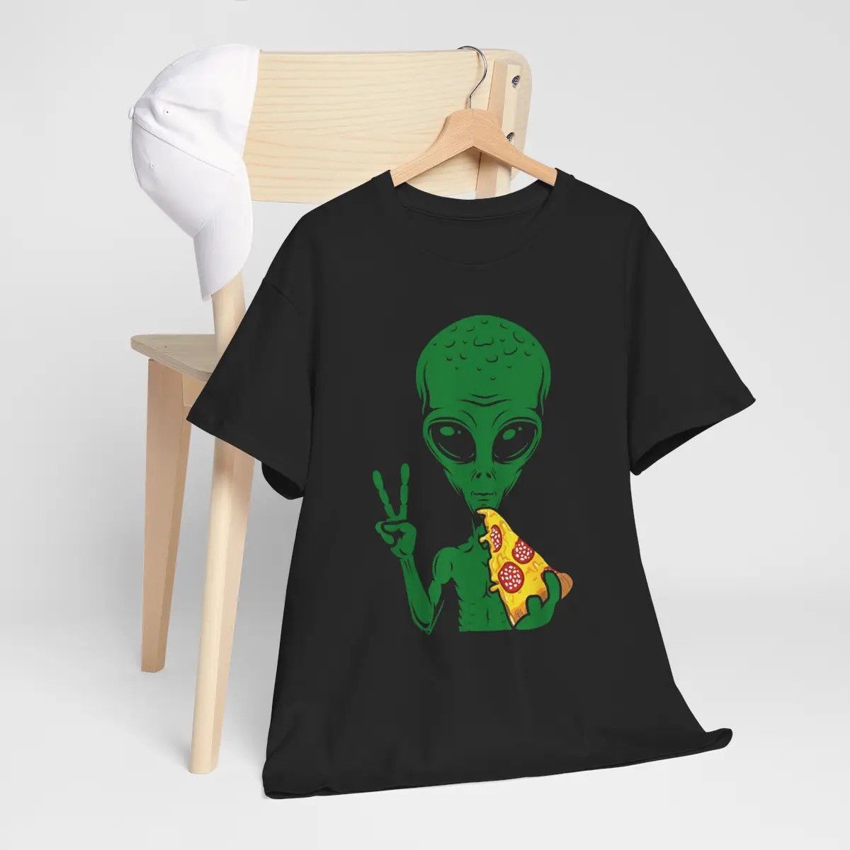 Other Alien Pizza Peace Graphic Tee Funny Unisex T Shirt Hoodie, Sweatshirt | FlexRushtees.com