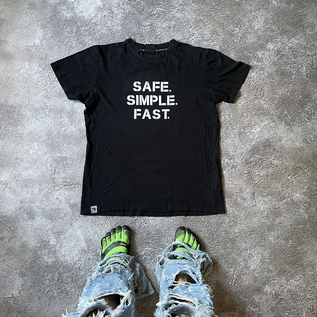 Vintage Y2k Safe Simple Fast Logo Funny Slogan Tee Hoodie, Sweatshirt | FlexRushtees.com