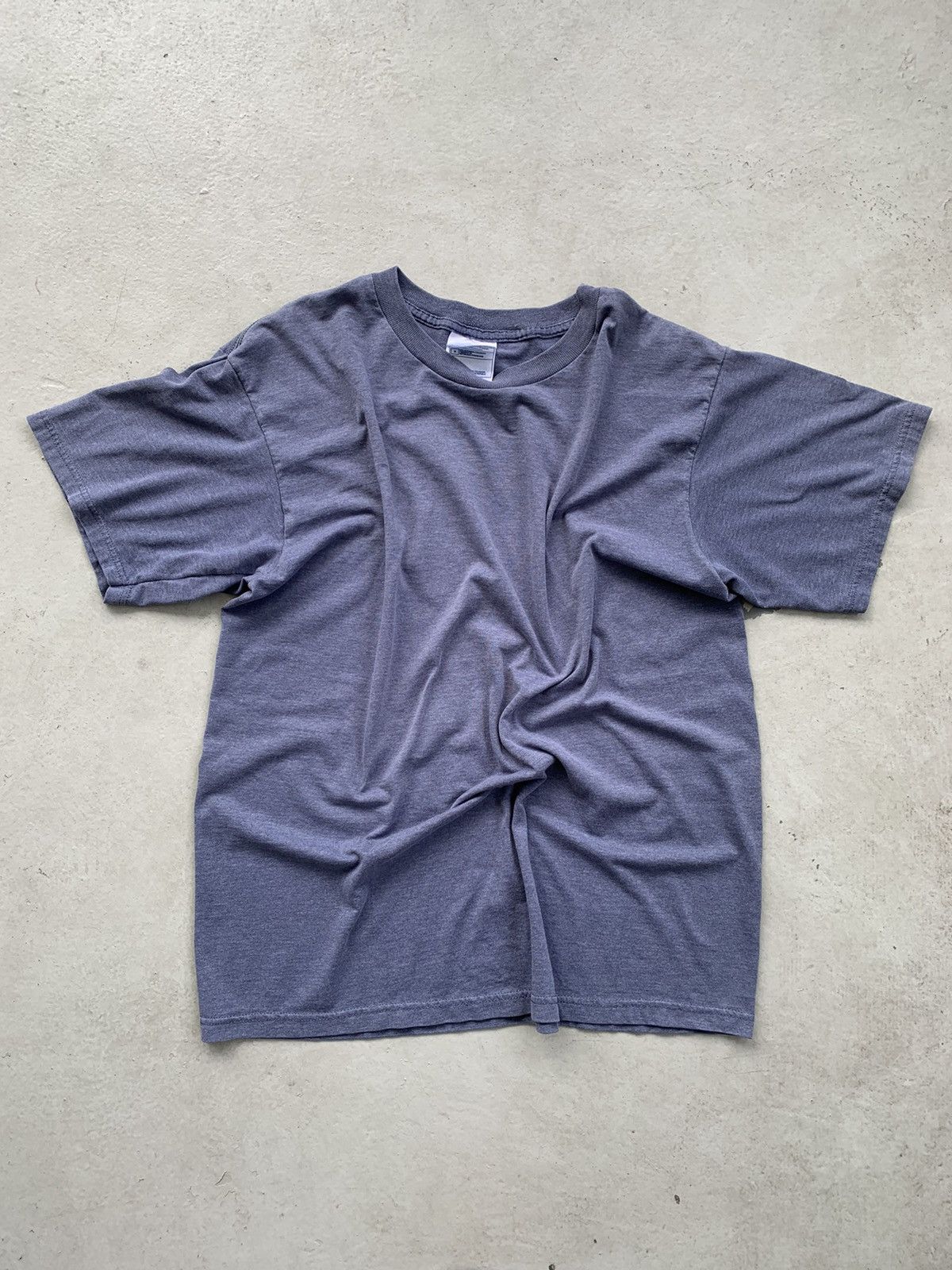 Vintage 90s Fruit Of The Loom Blank Blue T Shirt