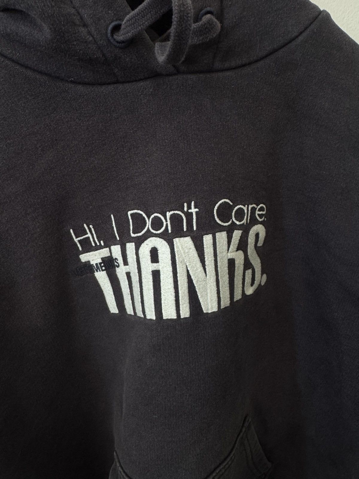 Vetements Hi I Don T Care Thanks T-Shirts, Hoodie, Sweatshirt | FlexRushtees.com