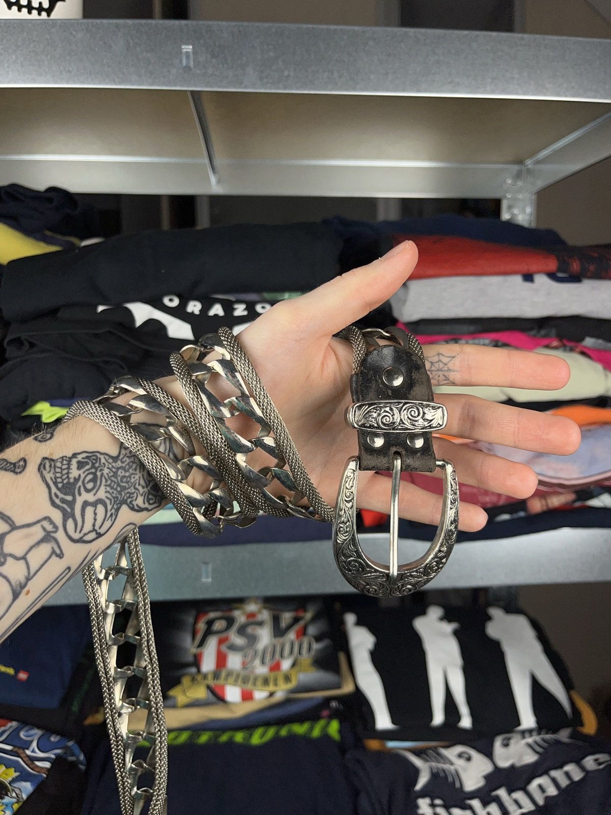 Other Silver Metal Nocona Belt Avant Garde Glamour Style