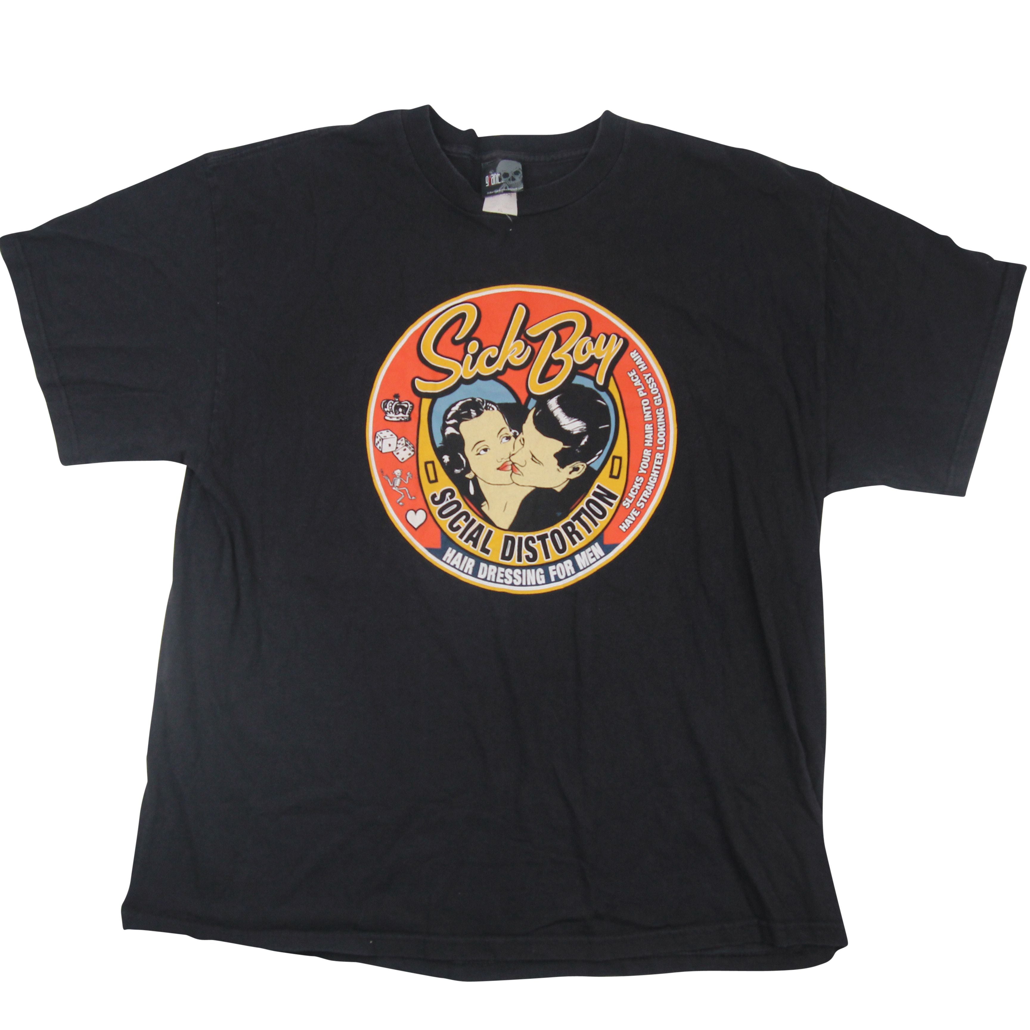 Vintage Social Distortion Sick Boy Graphic T Shirt By Giant Hoodie, Sweatshirt | FlexRushtees.com