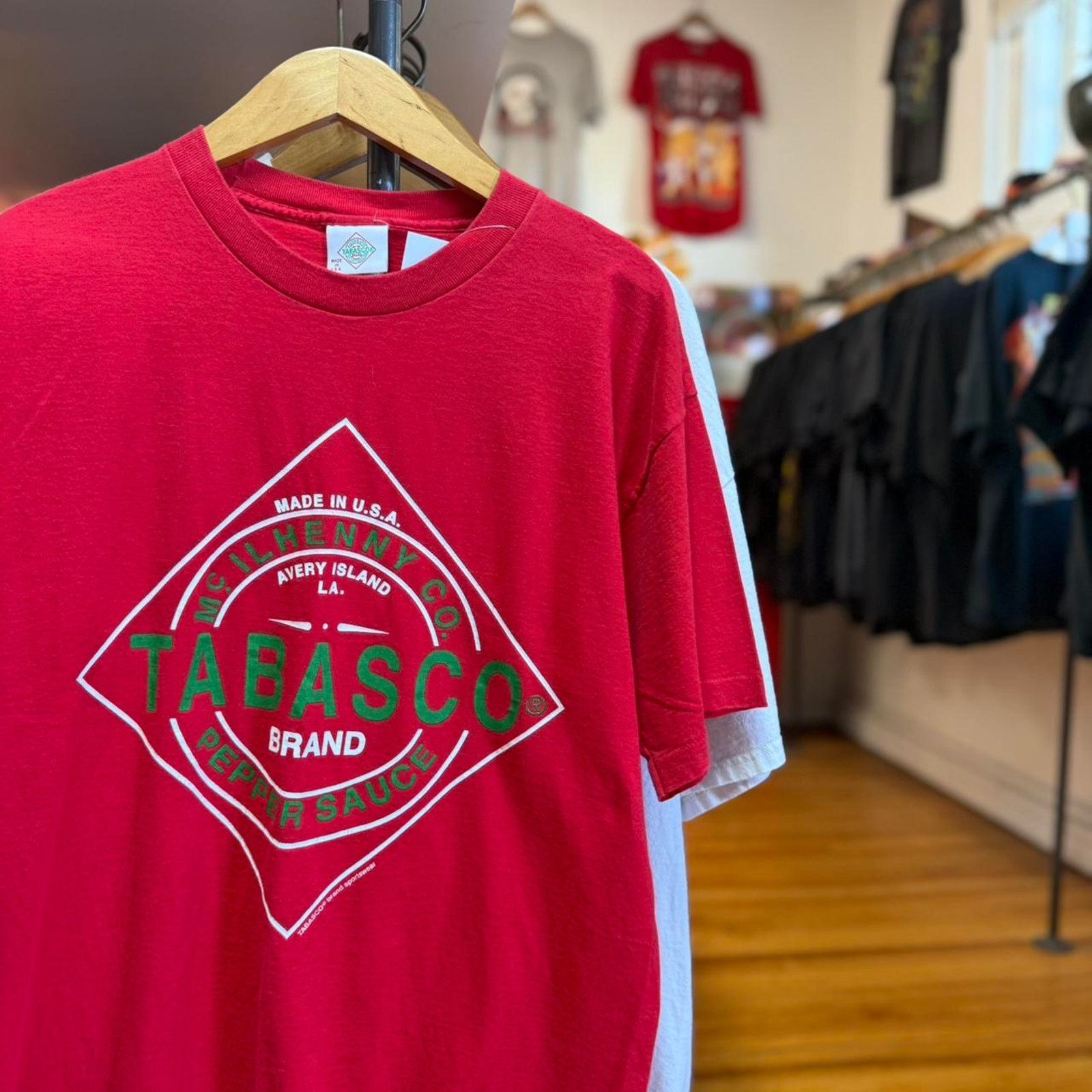 Vintage 90s Tabasco Hot Sauce Food T Shirt Hoodie, Sweatshirt | FlexRushtees.com