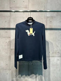 Browne Thom Browne Winter Blue Cotton Women S Sweatshirt