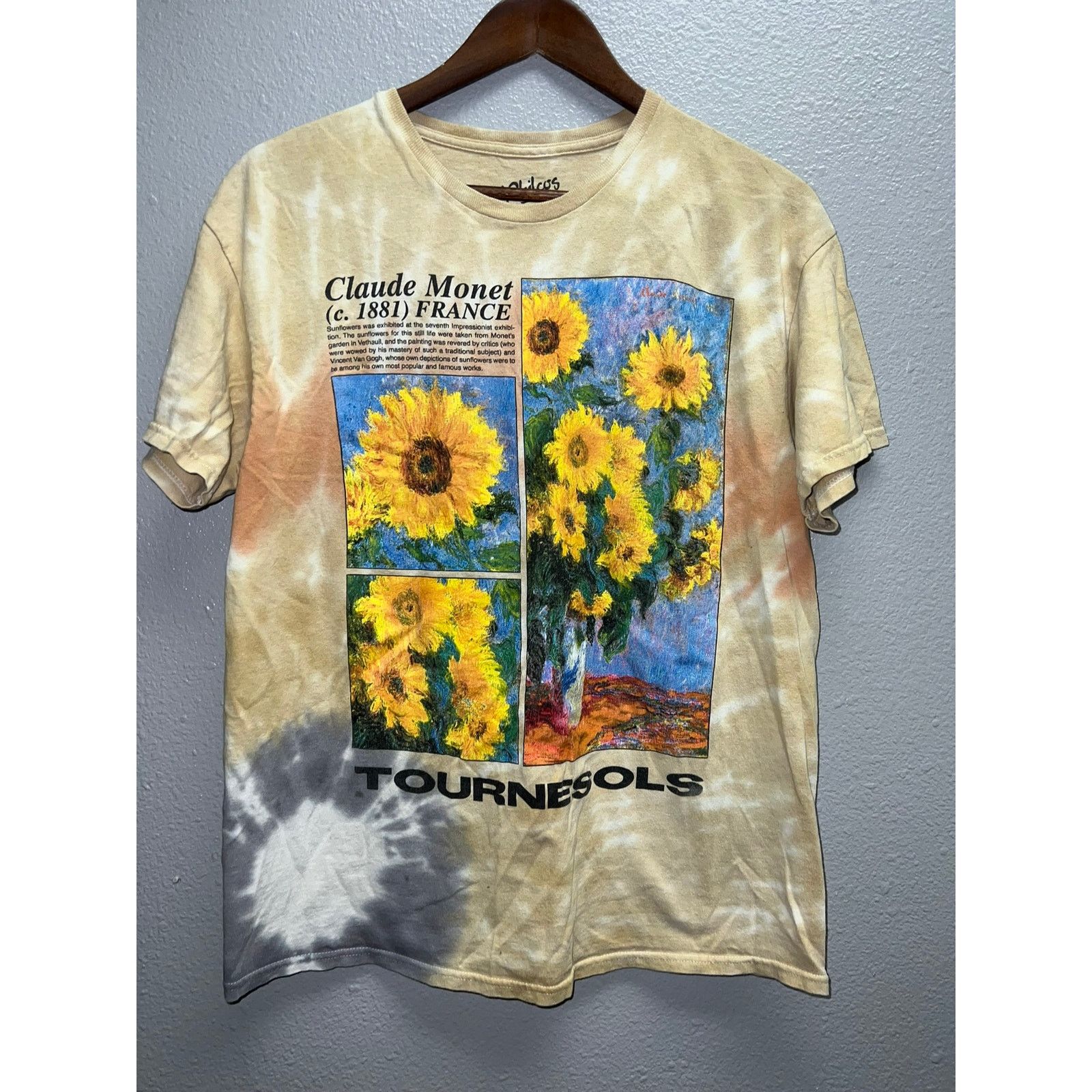 Vintage Claude Monet Shirt Art Artist France Tournesols Sunflowers M Hoodie, Sweatshirt | FlexRushtees.com