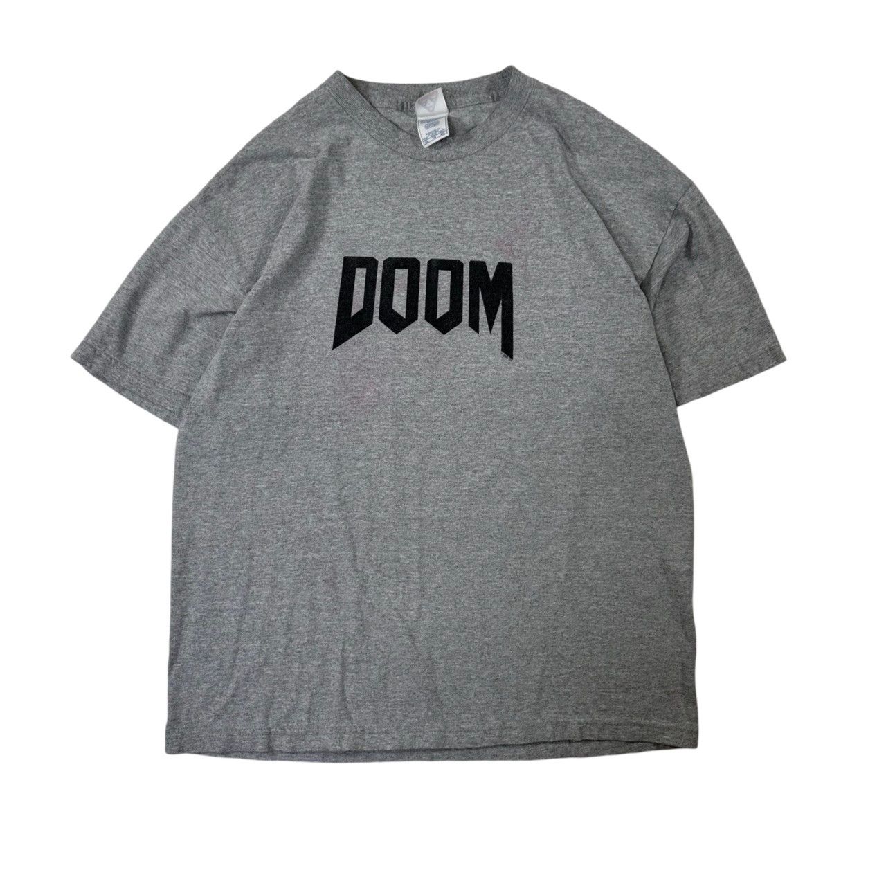 Vintage 2005 Doom Spell Out Video Game Promo T Shirt