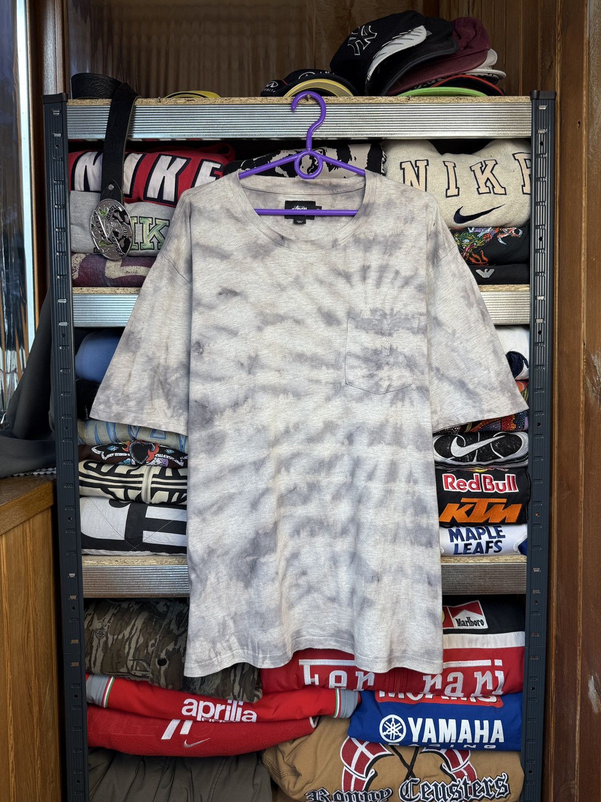 Stussy Vintage Trashed Big Logo Tee Custom Hoodie, Sweatshirt | FlexRushtees.com