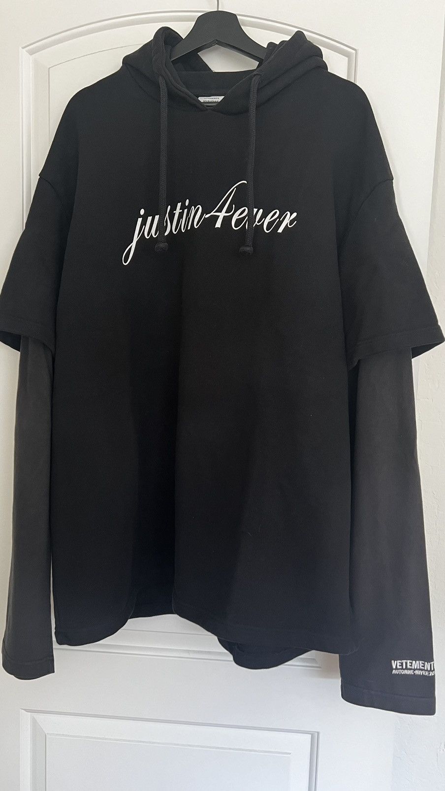 Vetements Justin4ever Hoodie Fall Winter 2017 T-Shirts, Sweatshirt | FlexRushtees.com