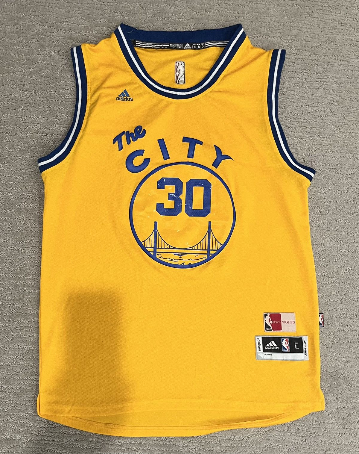 Nba X Vintage Vintage Addias Stephen Curry Historical Warriors Jersey