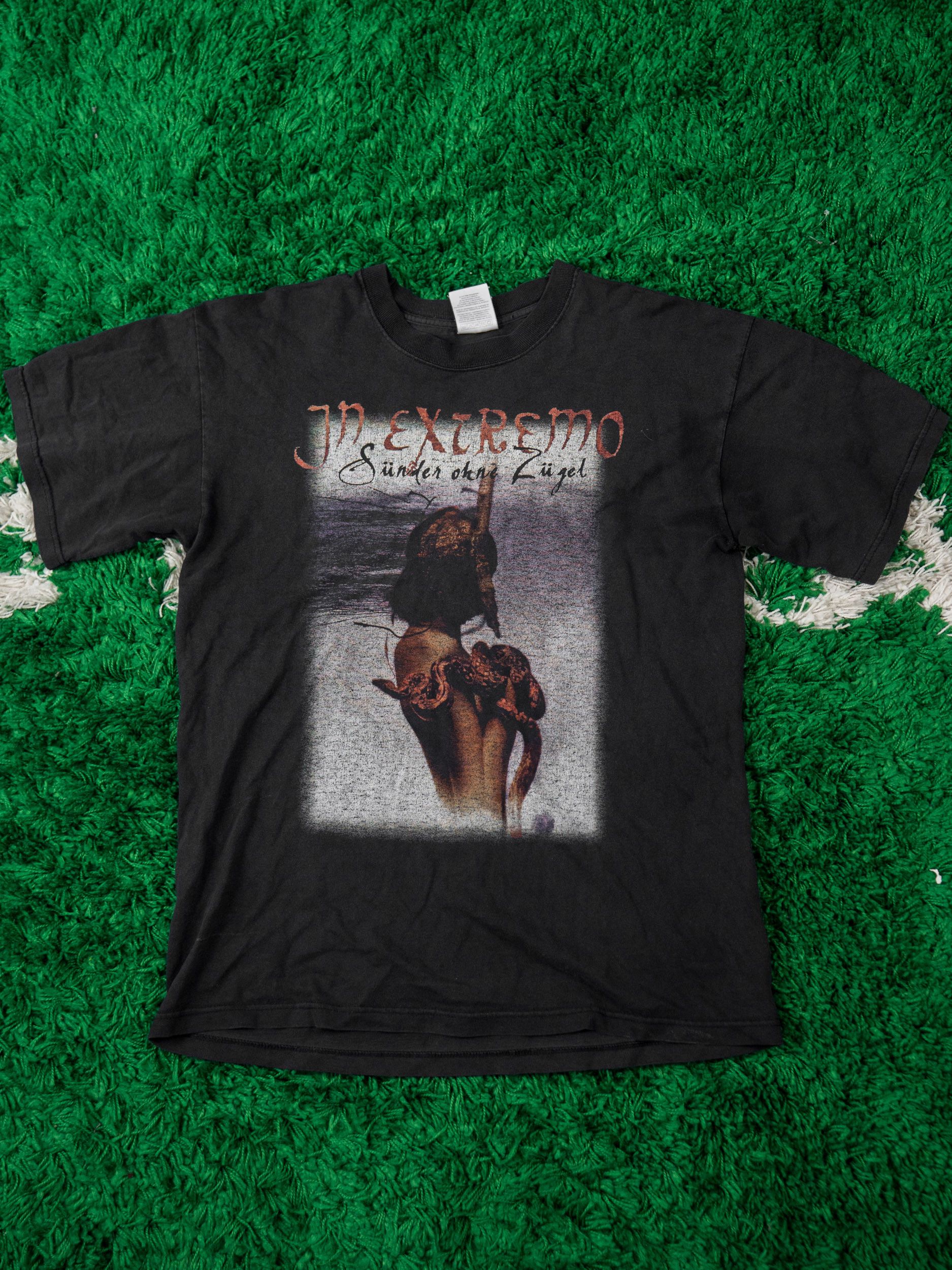 Band Tees In Extremo Screen Stars Faded Rock Tee Big Print
