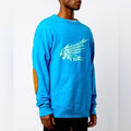 New Rhude Dragon Blue Crewneck Sweatshirt Sz 2xl T-Shirts, Hoodie | FlexRushtees.com