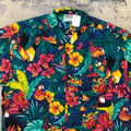 Vintage T452 Square Circle X Phonograph Tropical Motif Shirts