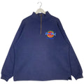 Hard Rock Cafe Vintage Hard Rock Quater Zip Navy Blue Pullover Jumper Sizes